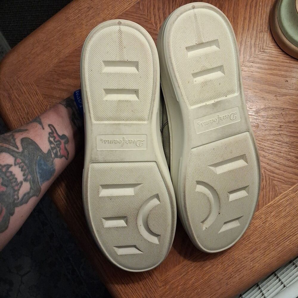 Dearforms Womens Green Canvas Slip On Flats Loafer Size 10 US 8 UK 10 AU Comfort - Picture 13 of 14